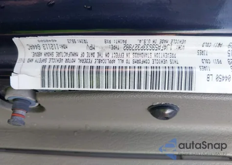 2003 Jeep Wrangler Sahara z USA, uszkodzony, nr VIN 1J4FA59S33P327992